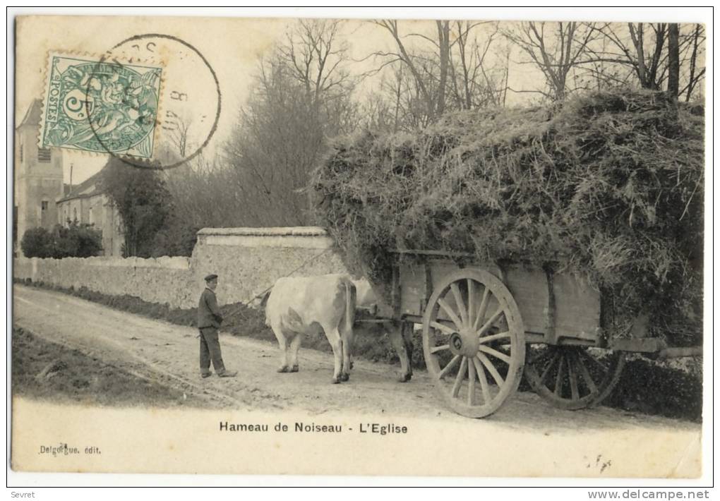 NOISEAU. - L'Eglise. Attelage Superbe Plan - Noiseau