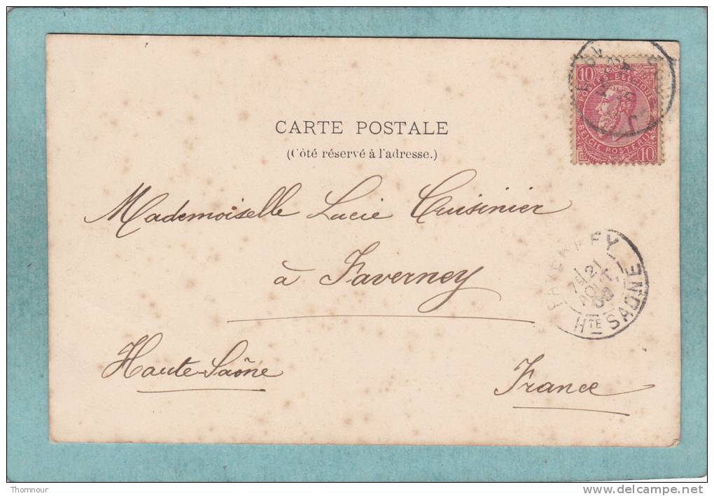 BOUSSU  -  La  Place.  -  1900  -  CARTE PRECURSEUR ANIMEE  - - Boussu