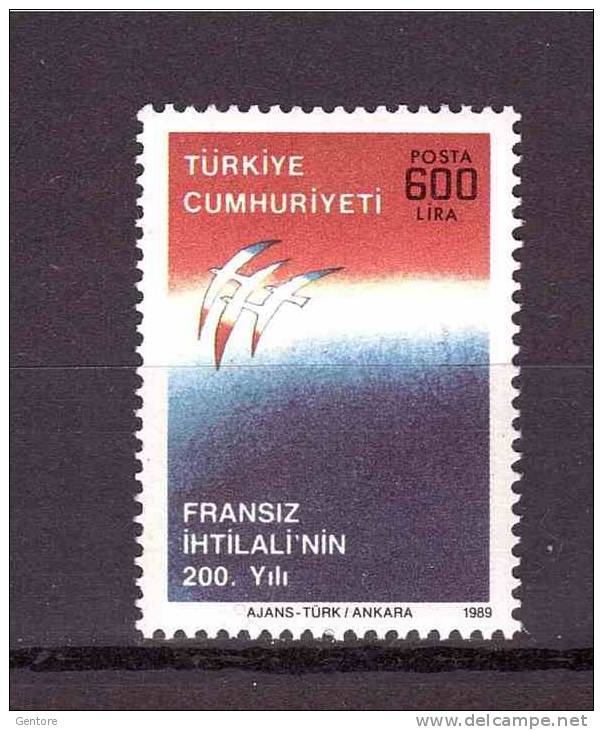 TURKEY 1989 French Revolution Unificato Cat. N° 2617  Absolutely MNH ** - Rivoluzione Francese