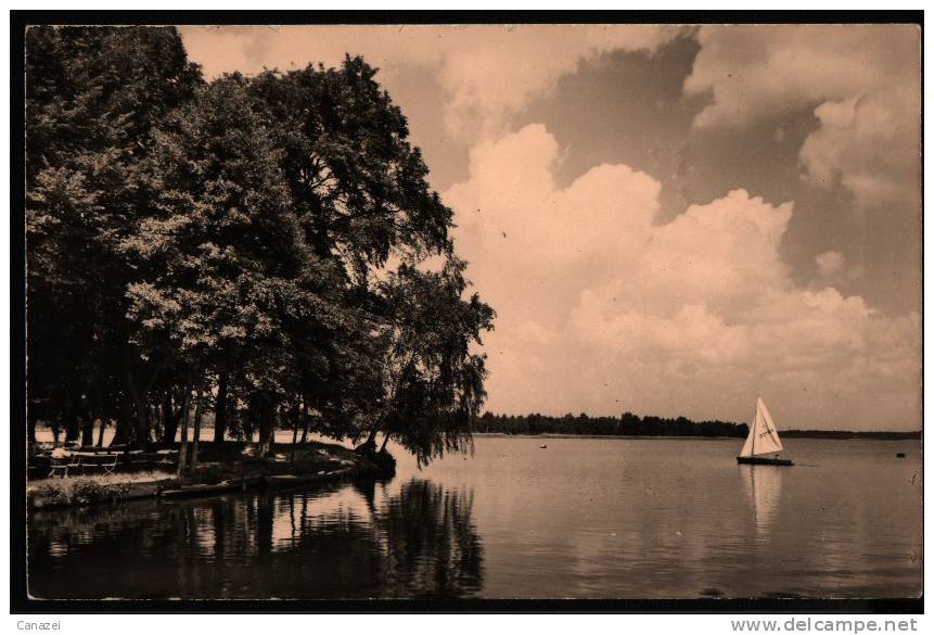 AK Klein-Köris, Hafen, Blick Vom Steg, Handabzug 1963 - Königs-Wusterhausen