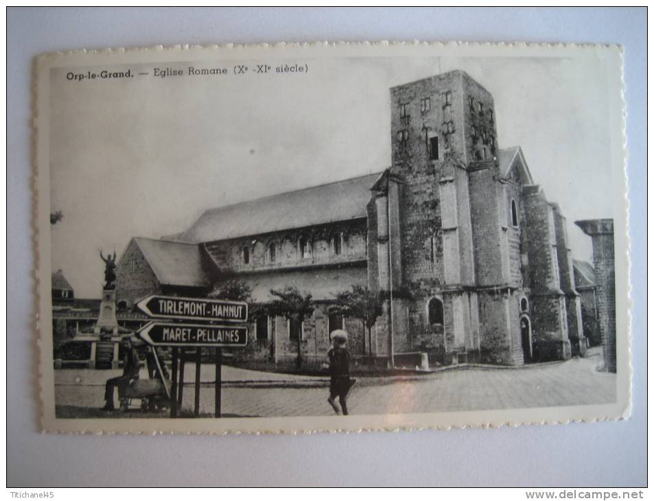 ORP-LE-GRAND - Eglise Romane (Xe - XIe Siècle) - Carte-photo - Orp-Jauche