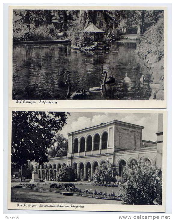 Allemagne--BAD  KISSINGEN--Lot De 2 Cartes Semi-modernes En Excellent  état - Bad Kissingen