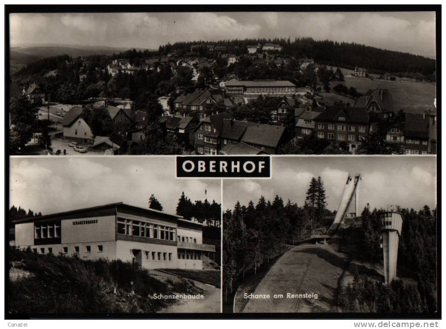 AK Oberhof: Schanzenbaude, Schanze Am Rennsteig, Echt Foto 1969 - Oberhof