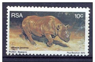 South Africa 1976, Mi 501  Wild Animals Mnh** Diceros Neushoorn - Autres & Non Classés