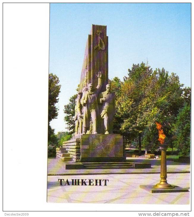 ZS24330 Tashkent Monument To 14 Turkestan Commissars Not Used Good Shape Back Scan At Request - Oezbekistan