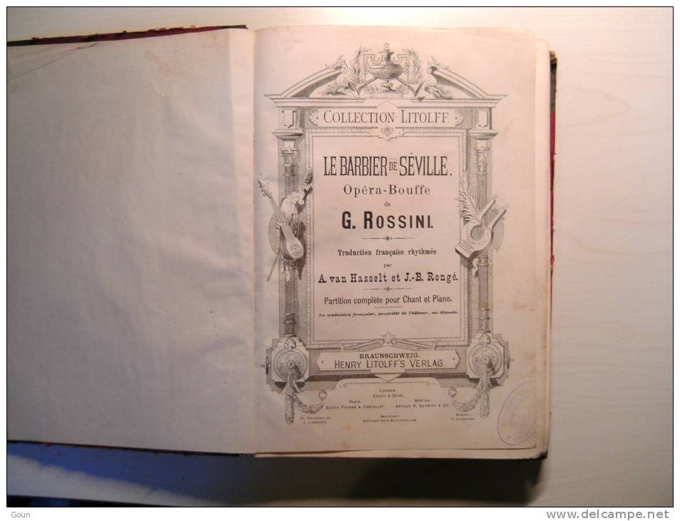 A-A  Partition Chant Et Piano Barbier De Séville De Rossini Et Le Freischütz Frédéric Kind Et Charles Marie De Weber - Musik