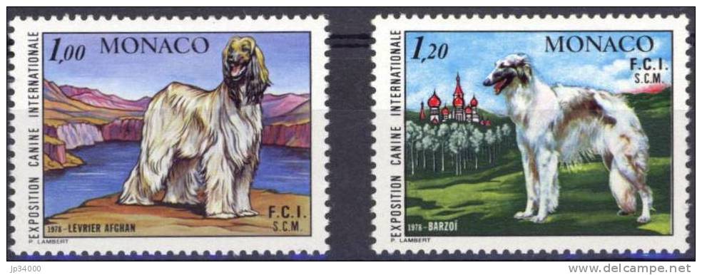 MONACO: Chiens.  Yvert N°1163/64. Emis En 1978. Exposition Canine. Neuf Sans Charniere. (MNH) - Other & Unclassified