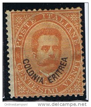 Italy: Eritrea, 1893 Michel 5, MH/Neuf* Cat Value &euro; 350 - Eritrea