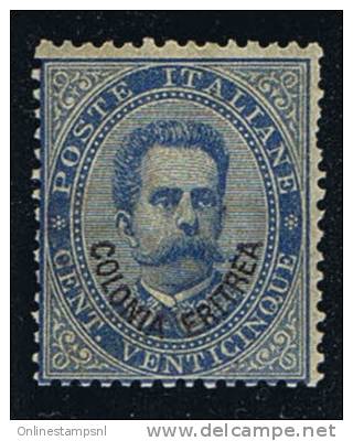 Italy: Eritrea, 1893 Michel 6 A Blue, MH/Neuf* Cat Value &euro; 1000 - Eritrée