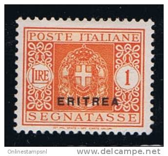 Italy: Eritrea, 1934,  Michel Portomark P 21   MH/Neuf* Segnatasse - Eritrée