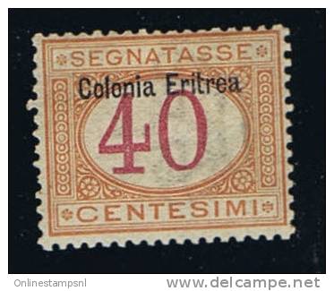 Italy: Eritrea, 1903,  Michel  P 5 I Aufdruck Oben, Segnatasse MH / Neuf* - Eritrea