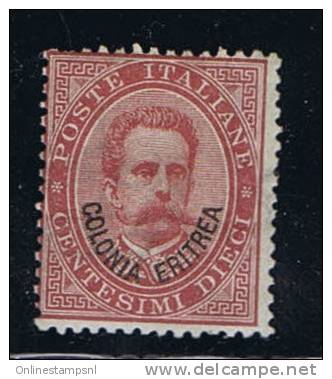 Italy: Eritrea, 1893 Michel 5, MH/Neuf* Cat Value € 350,  Unequal Perforation - Eritrea