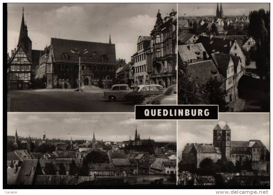 AK Quedlinburg: Markt, Ehem. Schloß Und Stiftkirche, 1969 - Quedlinburg