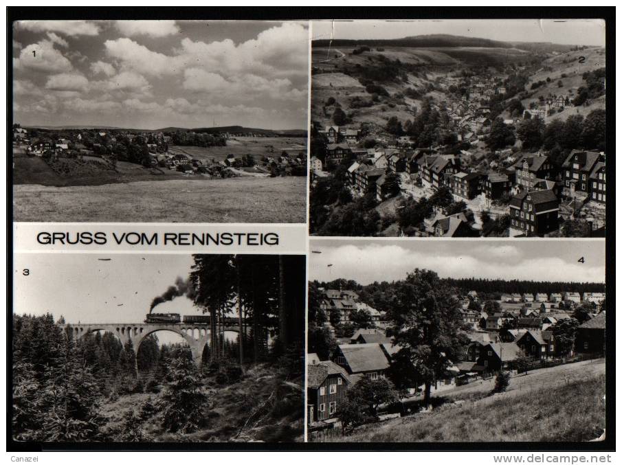 AK Rennsteig: Neuhaus, Lauscha, Ernsttal, Brücke Im Finstergrund, 1978 - Lauscha