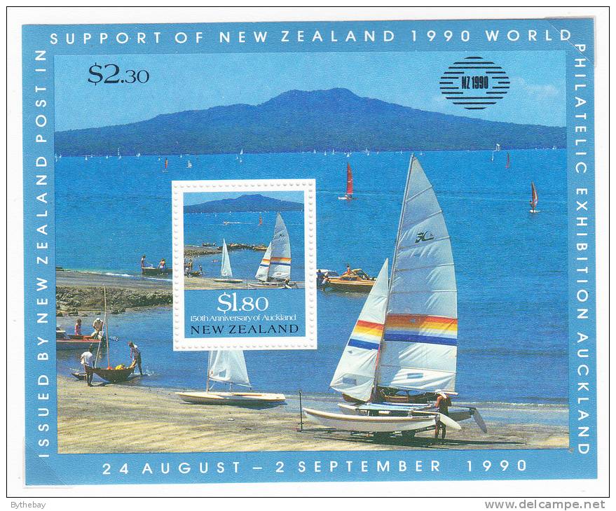 New Zealand Scott #996a MNH Souvenir Sheet $1.80 Rangitoto Island, Auckland Harbour - Nuevos
