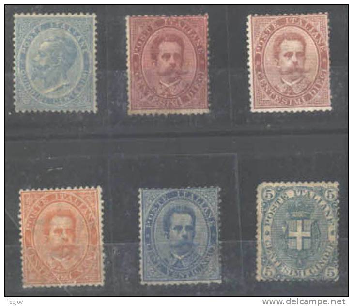 ITALY - ITALIA - LOT Mi.18, 38A, 38Aa, 39A, 40A, 60  - Uncoated - Neufs