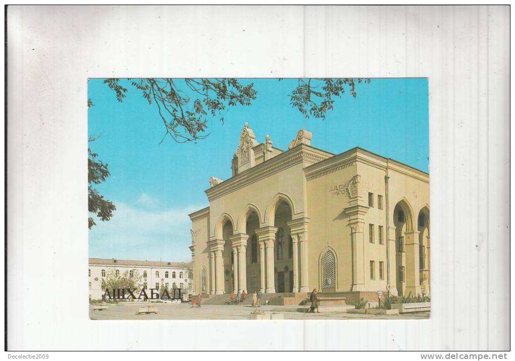 ZS24180 The Mollanepes State Drama Theatre Ashkabad Not Used Perfect Shape Back Scan At Request - Turkménistan