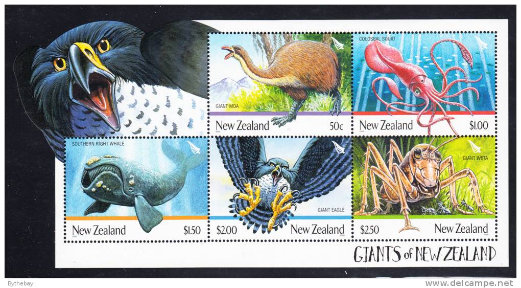 New Zealand Scott #2243a MNH Souvenir Sheet Of 5 Giants Of New Zealand - Unused Stamps