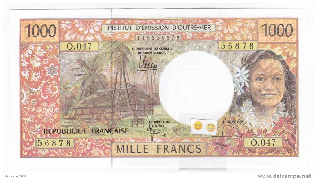 Polynésie Française / Tahiti - 1000 FCFP / O.047 / 2012 / Signatures Barroux-Noyer-Besse - Neuf / Jamais Circulé - Papeete (Polinesia Francesa 1914-1985)