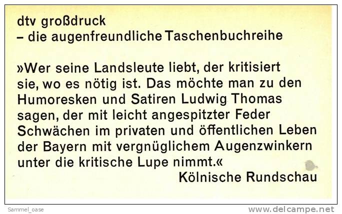 Der Münchner Im Himmel  -  Ludwig Thoma  -  Satiren Und Humor - Humour