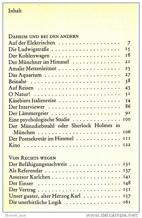 Der Münchner Im Himmel  -  Ludwig Thoma  -  Satiren Und Humor - Humour