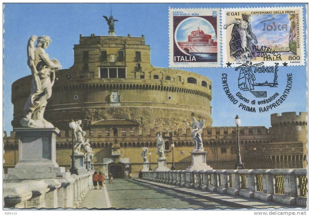 ITALIA - FDC MAXIMUM CARD 2000 - LA TOSCA - CASTEL SANT´ ANGELO -  ANNULLO SPECIALE - Maximumkaarten