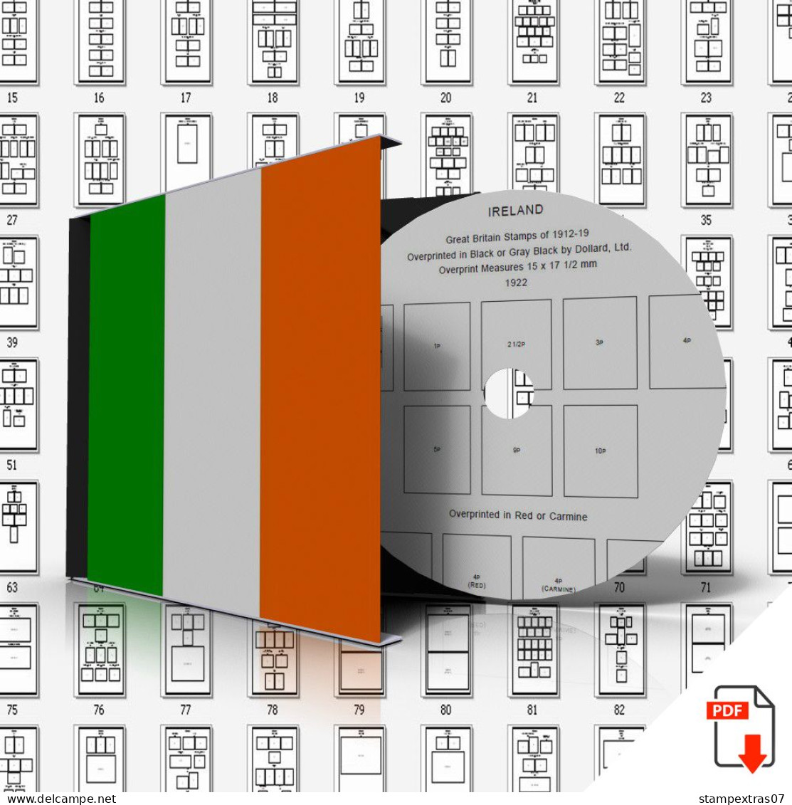 IRELAND STAMP ALBUM PAGES 1922-2011 (279 Pages) - Engels