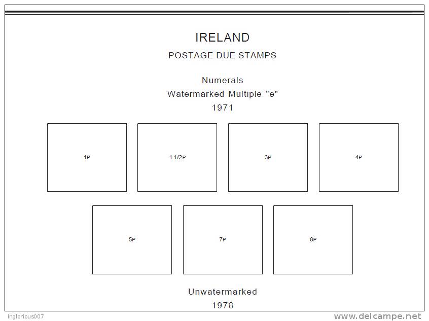 IRELAND STAMP ALBUM PAGES 1922-2011 (279 pages)