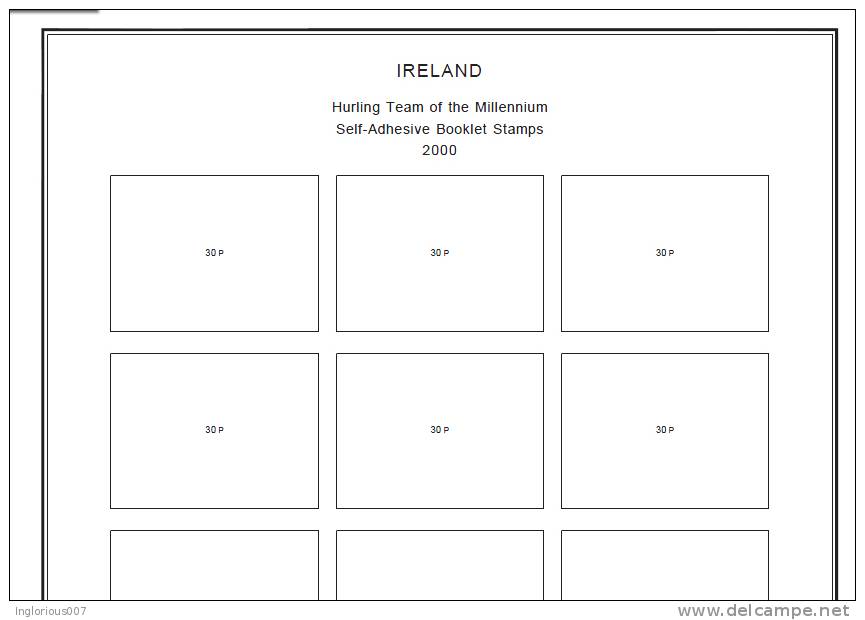 IRELAND STAMP ALBUM PAGES 1922-2011 (279 pages)