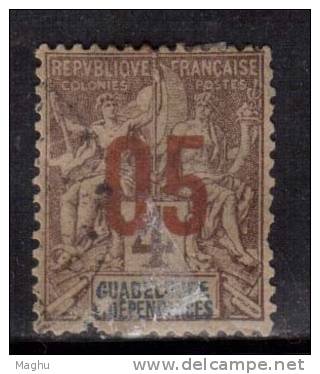 Guadeloupe Used 1912 ?......Surcharge 05 On 4c - Gebraucht