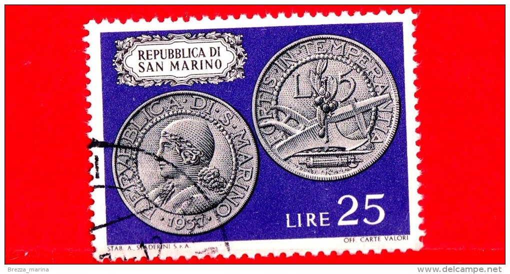 SAN MARINO - Usato - 1972 - Monete Di San Marino - 5 Lire, 1937 - 25 L. - Usados