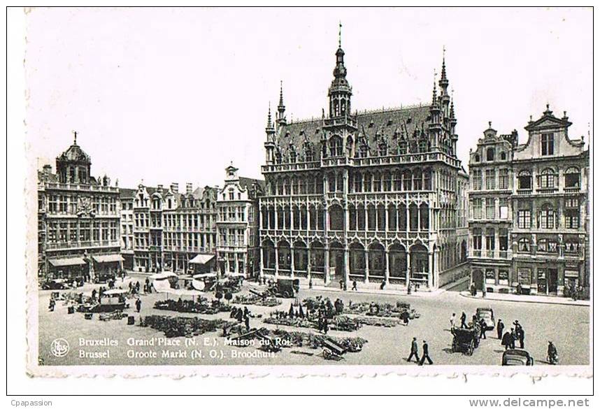 BRUXELLES - GRAND'PLACE - écrite 1948- Flamme FOIRE De BRUXELLES 1948-  EDIT A.DURR N° 31 - - Squares