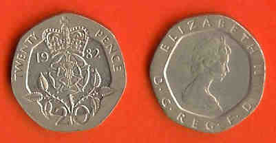 GREAT BRITAIN 1982-3 Coin 20 Pence Copper-nickel KM939 - 20 Pence
