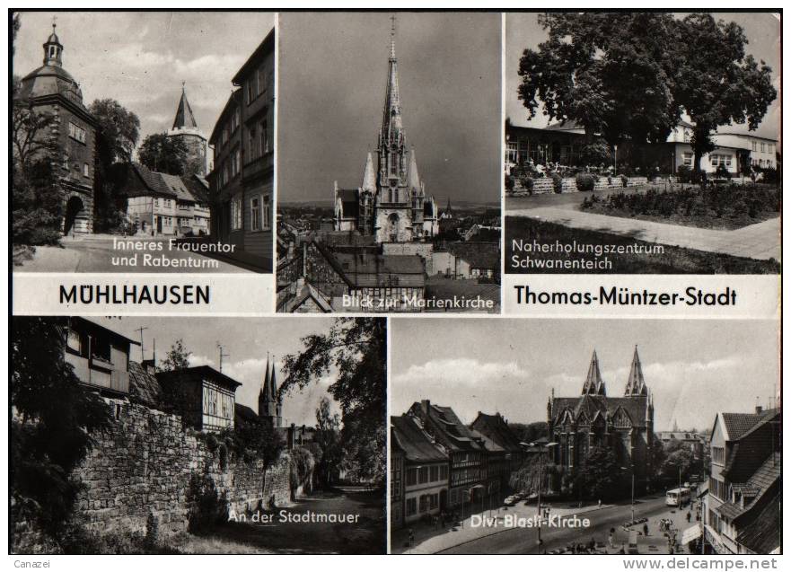 AK Mühlhausen, Naherholungszentrum Schwanenteich 1980 - Muehlhausen
