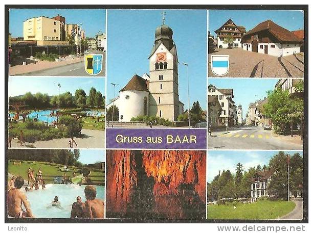 Gruss Aus BAAR Zug Mit Wappen Mehrbilder-Karte - Baar