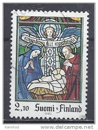 FINLAND 1992 Christmas - 2m.10 Stained Glass Window, Karkkila Church FU - Used Stamps