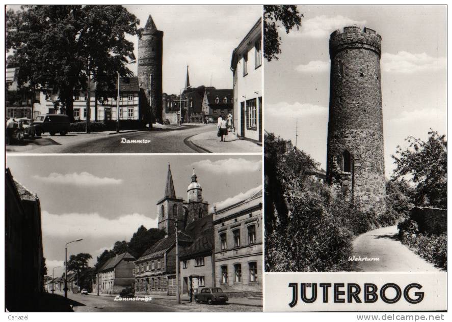 AK Jüterbog, Dammtor, Leninstraße, Wehrturm, 1979 - Jueterbog