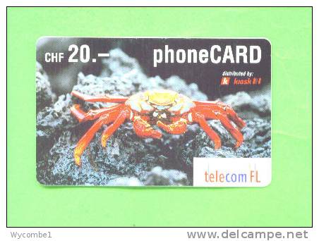 LIECHTENSTEIN - Remote Phonecard/Crab - Liechtenstein