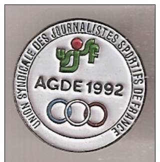 Union Syndicale  Des  Journaliste  Sportifs De France Agde 1992 - Altri & Non Classificati