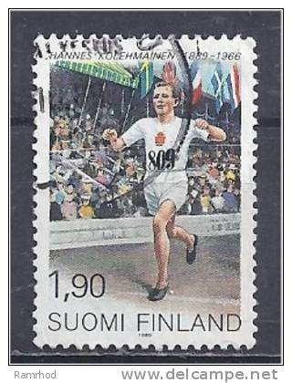 FINLAND 1989 Birth Cent Of Hannes Kolehmainen (runner) - 1m90 Kolehmainen Winning 5000 M, Olympic Games, 1912  FU - Usati