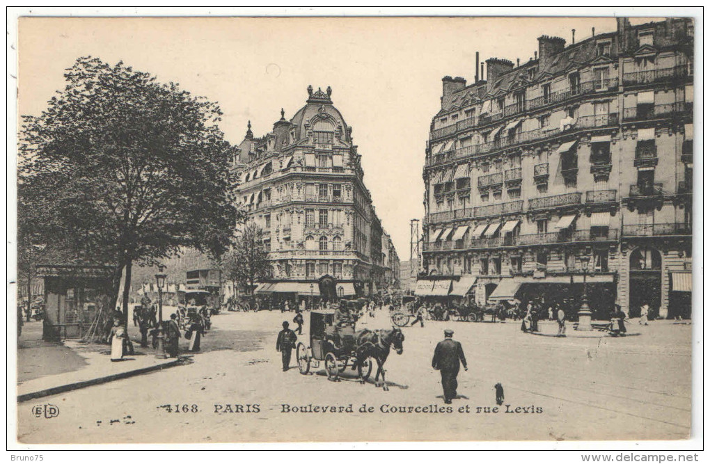 75 - PARIS 17 - Boulevard De Courcelles Et Rue Levis - ELD 4168 - Arrondissement: 17