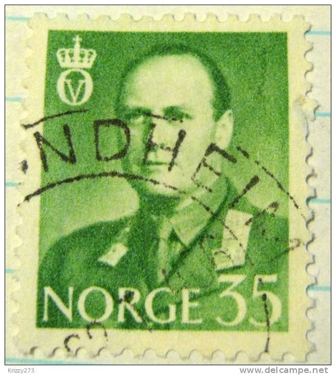 Norway 1958 King Olav V 35ore - Used - Used Stamps