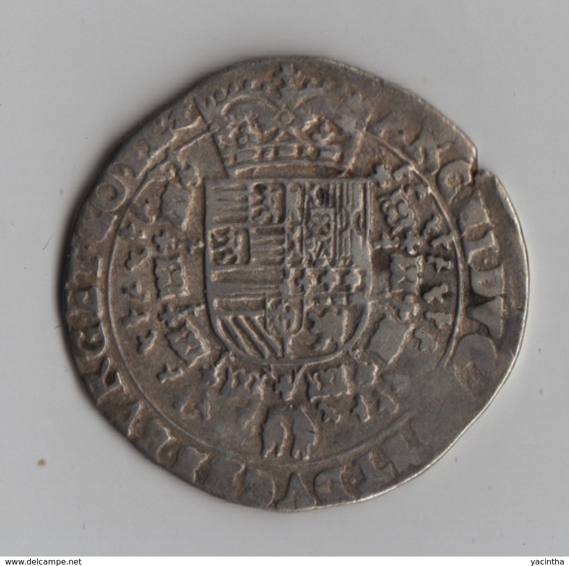 @Y@   Zuidelijke Nederlanden   / 1/4   Patagon  1598 / 1621    (742) Belgie - Nederlanden Zilver - Andere & Zonder Classificatie