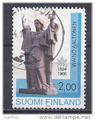 FINLAND 1994 Birth Centenary Of Waino Aaltonen (sculptor) - 2m Peace  FU - Oblitérés