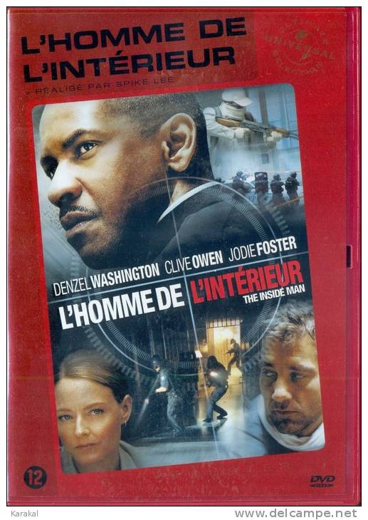 DVD L'homme De L'intérieur - The Inside Man Denzel Washington Clive Owen Jodie Foster - Action & Abenteuer