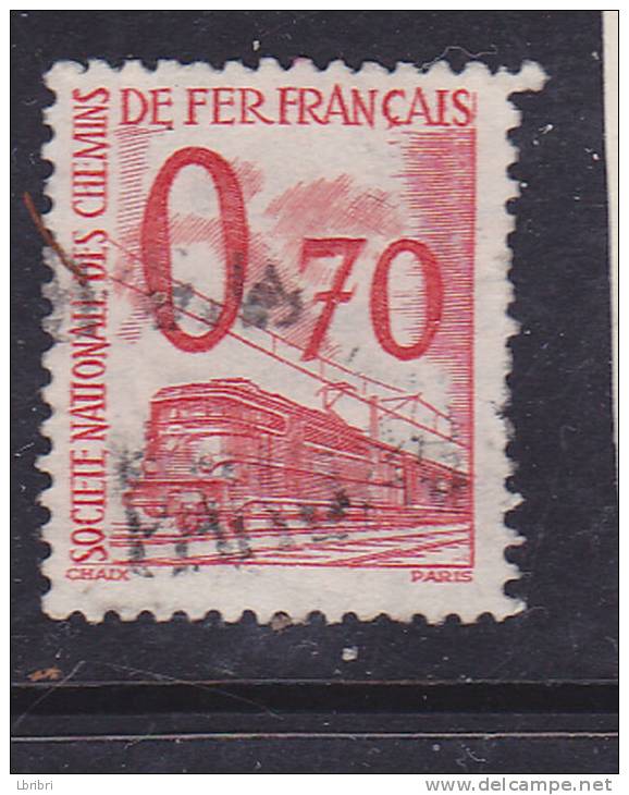 N° 38 0.70 ROUGE  LOCOMOTIVE ELECTRIQUE OBL - Oblitérés