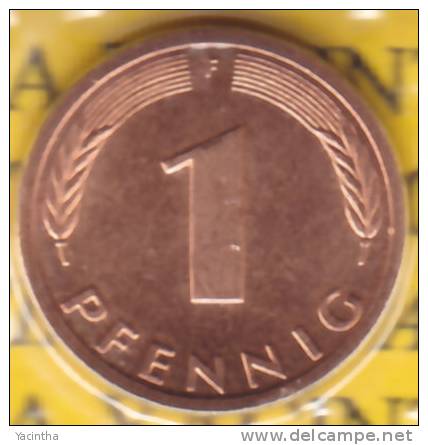 @Y@  Deutschland   1 Pfennig   1981  F  Stempelglanz    (d9) - 2 Mark