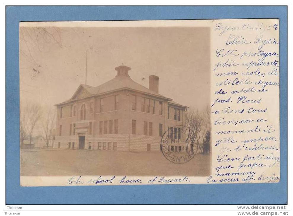 DYSART  -  The  School  House  -  1906 - BELLE CARTE PHOTO PRECURSEUR - - Sonstige & Ohne Zuordnung