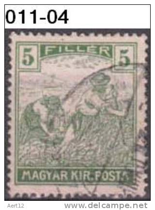 HUNGARY, 1916, Harvesting Wheat, Cancelled (o); Sc. 111 - Gebraucht