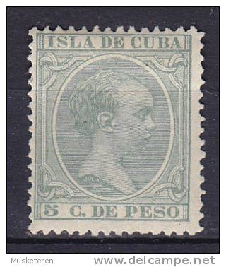 Cuba 1891 Mi. 79     5 C König King Alfons XIII., MNG - Kuba (1874-1898)